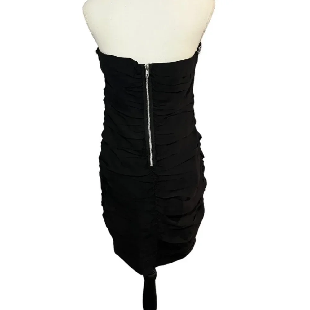 Torrid size 14 NWT little black cocktail dress with beadwork - Picture 5 of 14